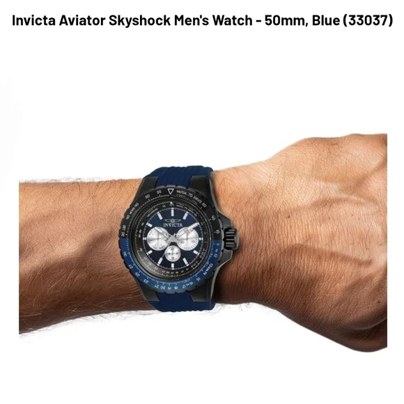 Invicta Aviator Skyshock Men's Watch - Blue and Black